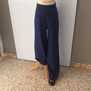 Wide leg Navy Dress pants/Forevever21/M